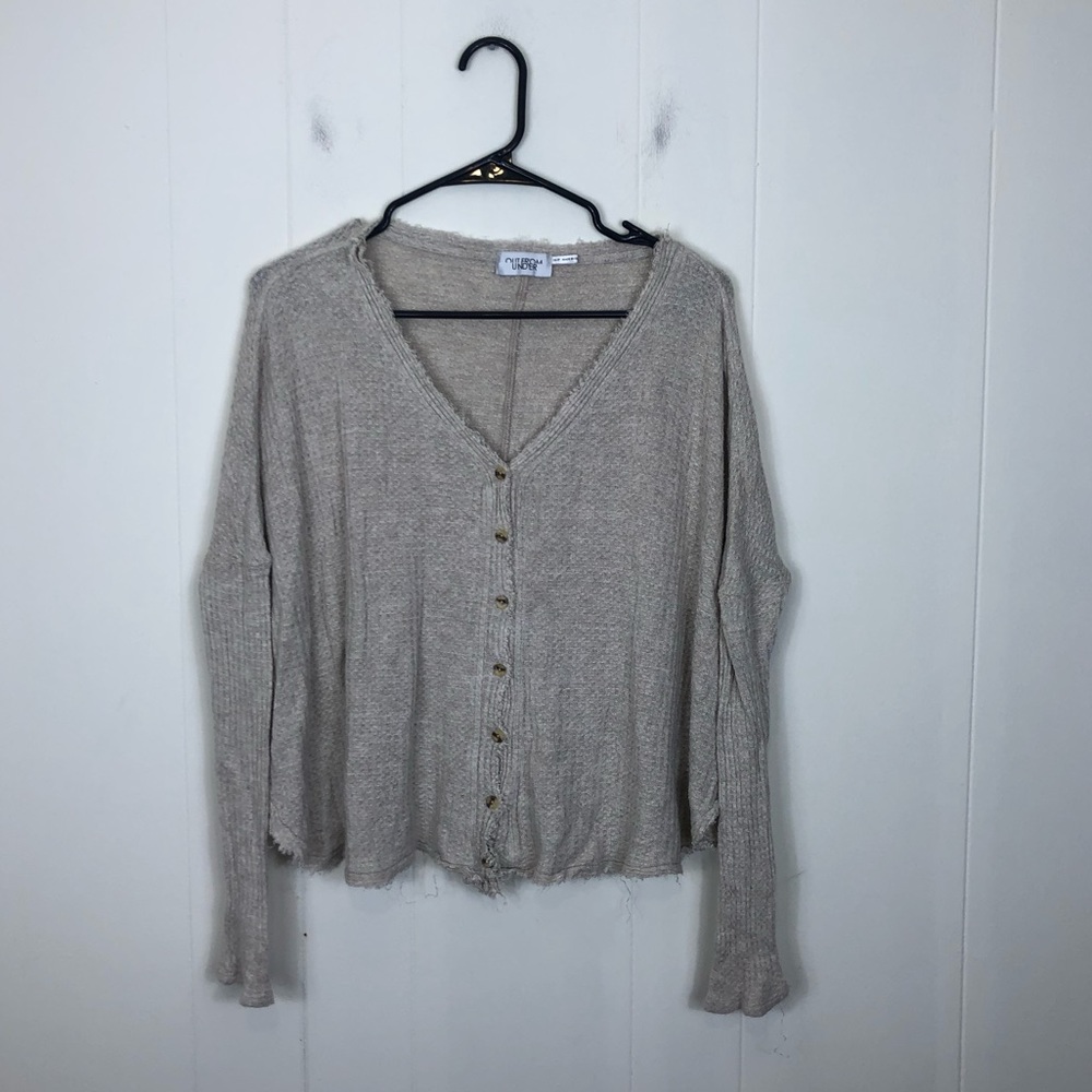 Urban Outfitters Out From Under Waffle Knit Cardigan Sz XS‎